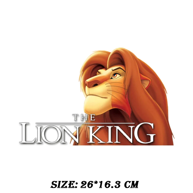 Мультяшные пластыри Disney Король Лев для одежды термонаклейки детей аппликации