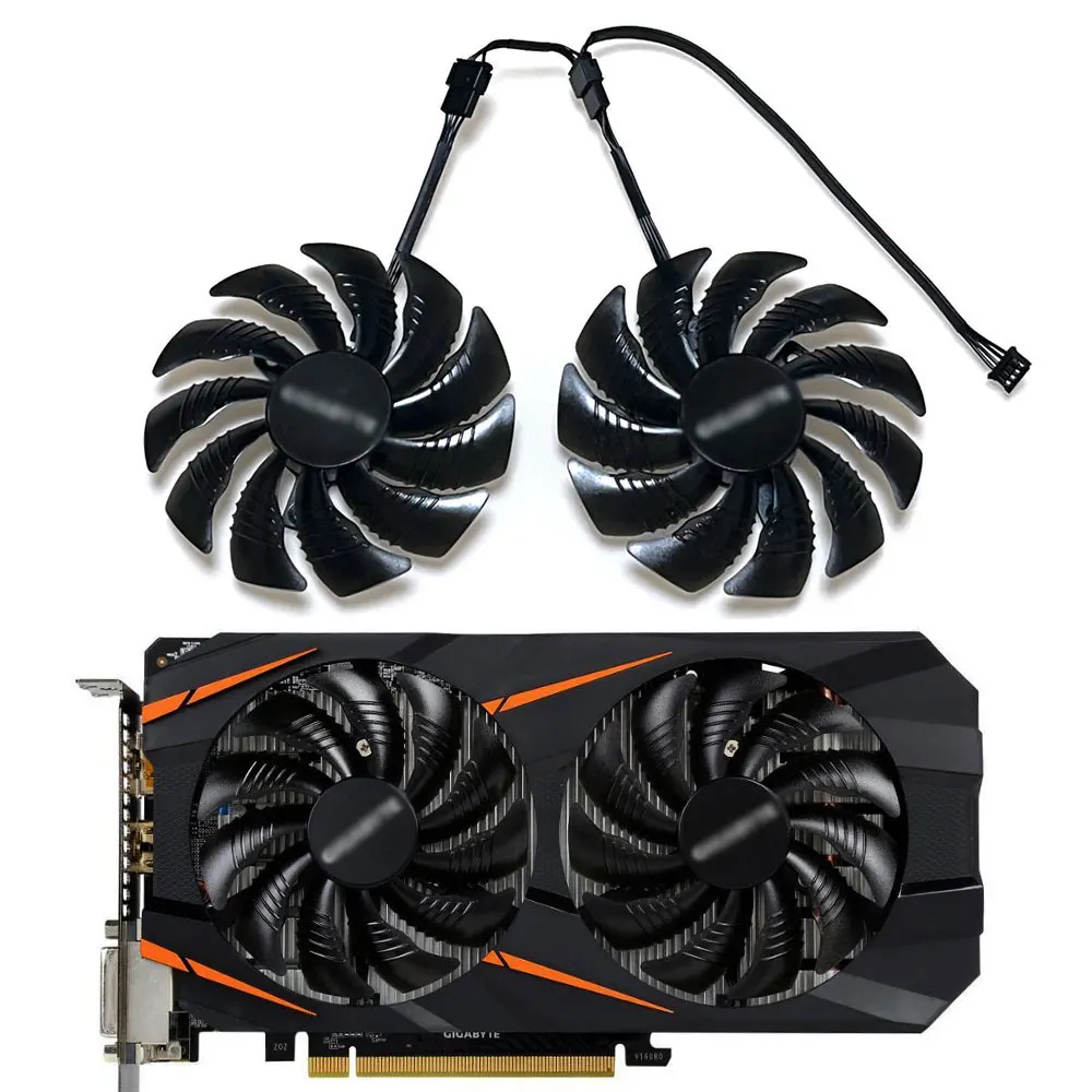 LS Вентилятор охлаждения видеокарты GA91S2H для Gigabyte GTX 1070, 1060 ...