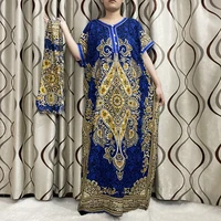muslim abayas for women dubai 2022 summer long maxi robe femme musulmane african turkey islam round neck floral dress with hijab
