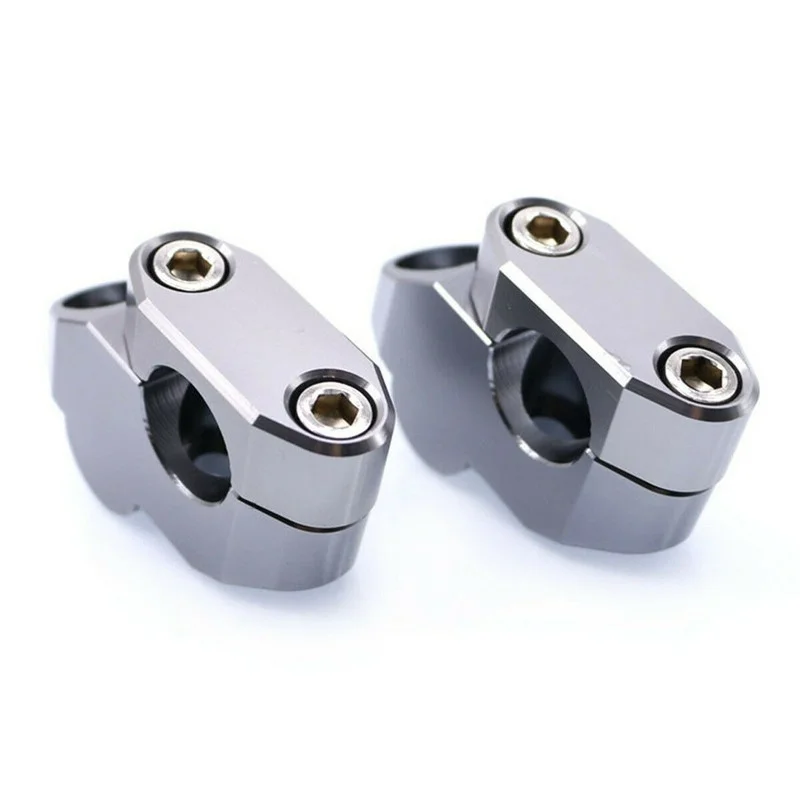 

2Pcs Handle Bar 7/8" Riser Lift Mount Titanium Aluminum For Motorcycle Dirt Bike