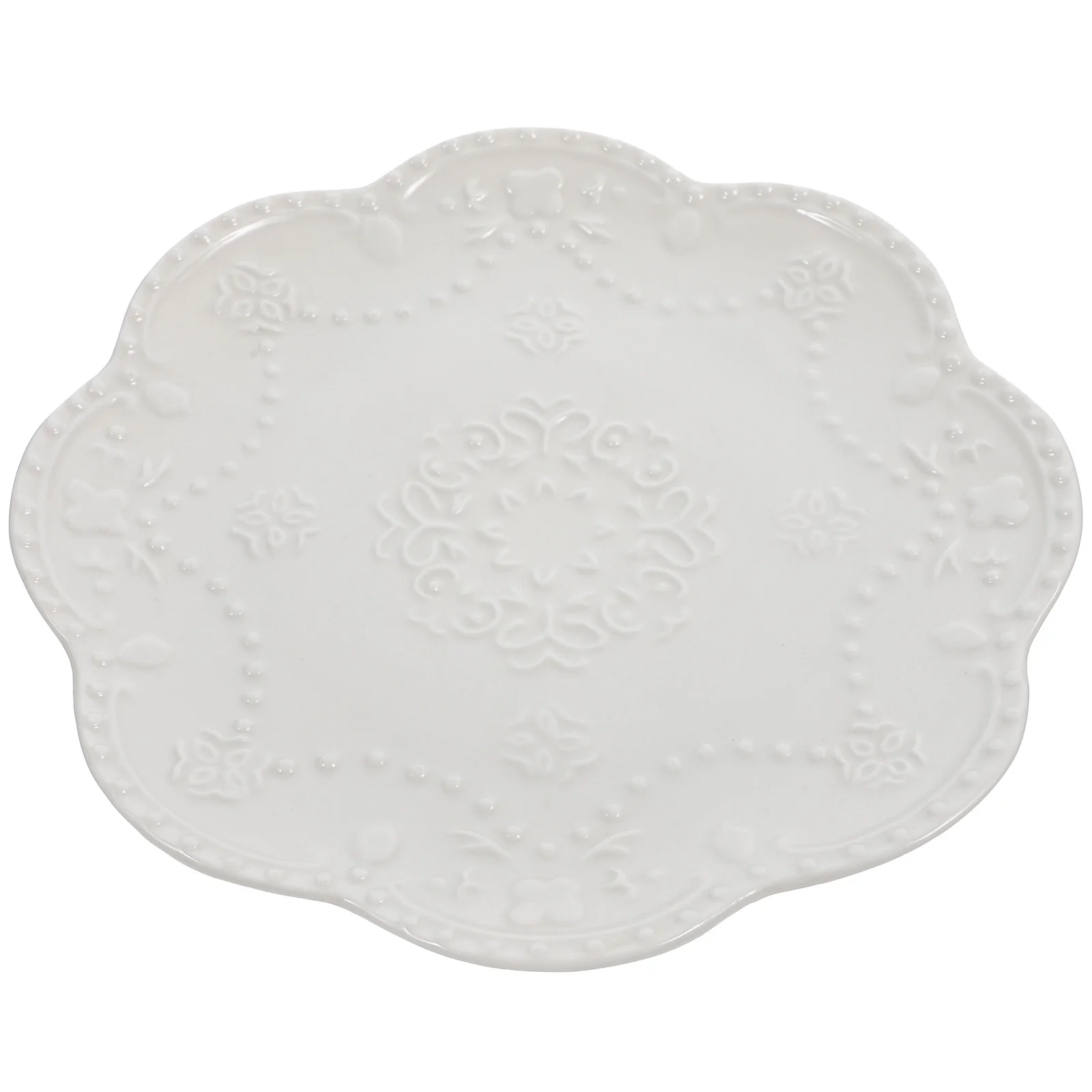 

Decorative Reusable Household Delicate Dessert Plate Serving Plate Dinner Accessory Ceramic Plate for Daily Restaurant