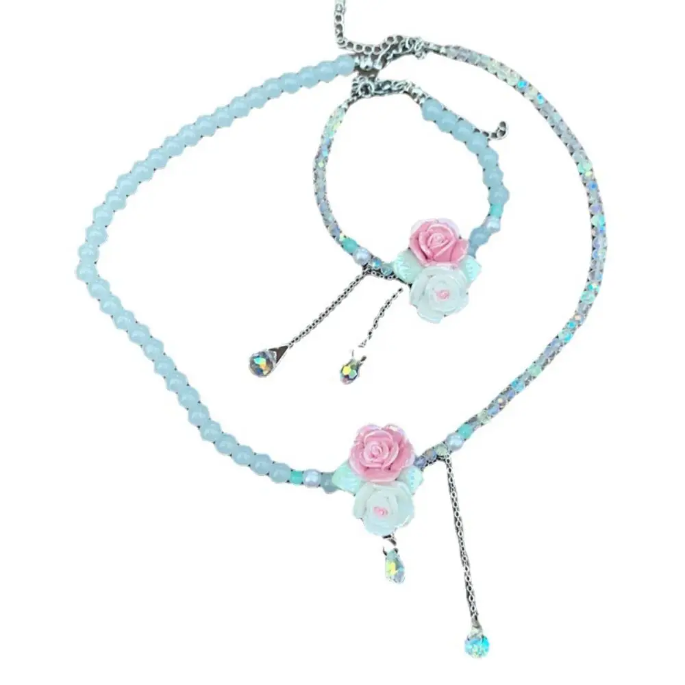 Популярное ожерелье с конфетной розой нерегулярный красочный сладкий браслет
