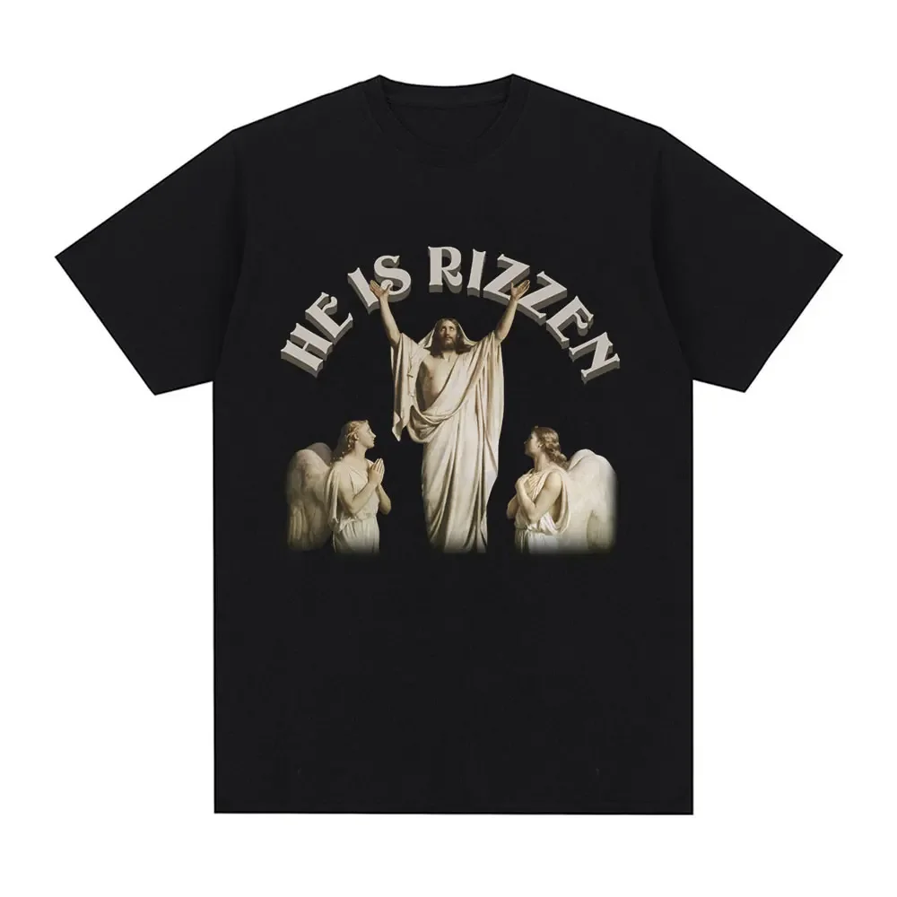 Забавная Высококачественная футболка He's Rizzen для мужчин и женщин уличная