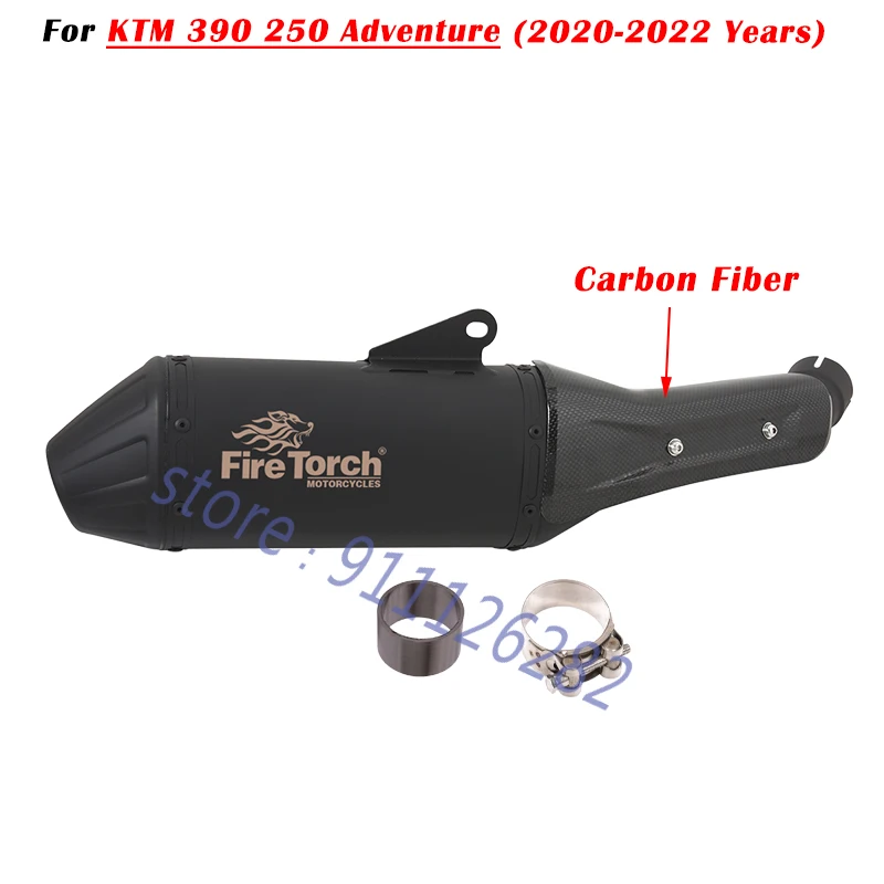 

Надевается для KTM 390 250 Adventure 2020 2021 2022 2023, модифицированный глушитель выхлопной системы мотоцикла со средней трубой, теплозащитный экран