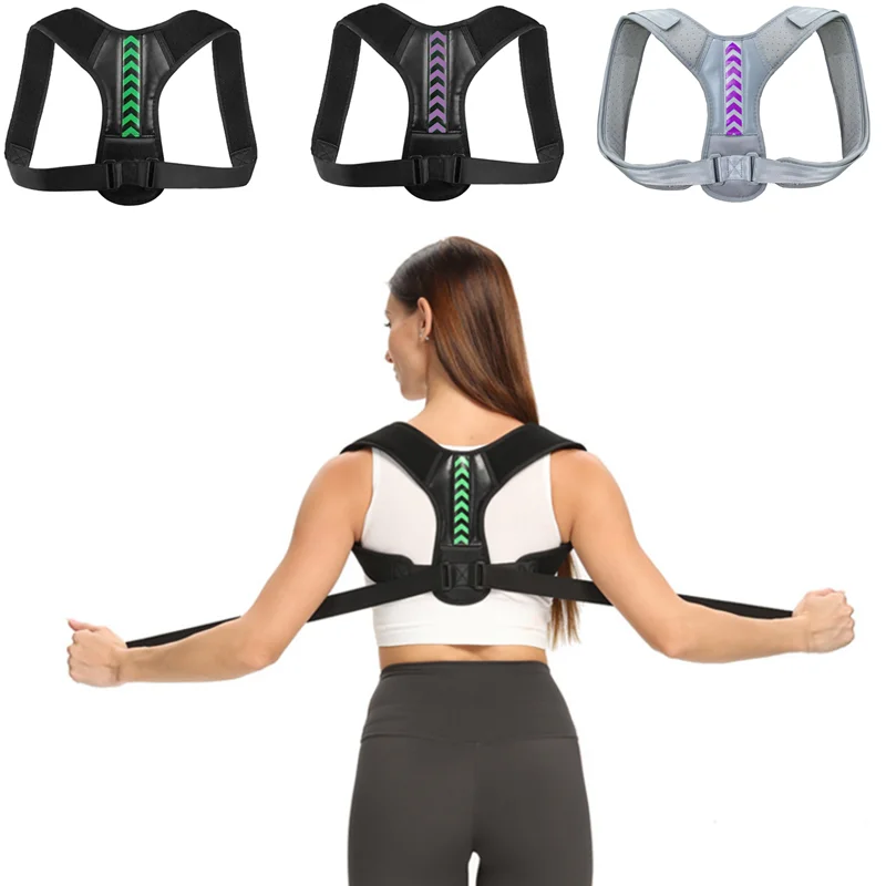 

Adjustable Back Shoulder Posture Corrector Belt Clavicle Spine Support Reshape Your Body Home Office Sport Upper Back Neck Brace