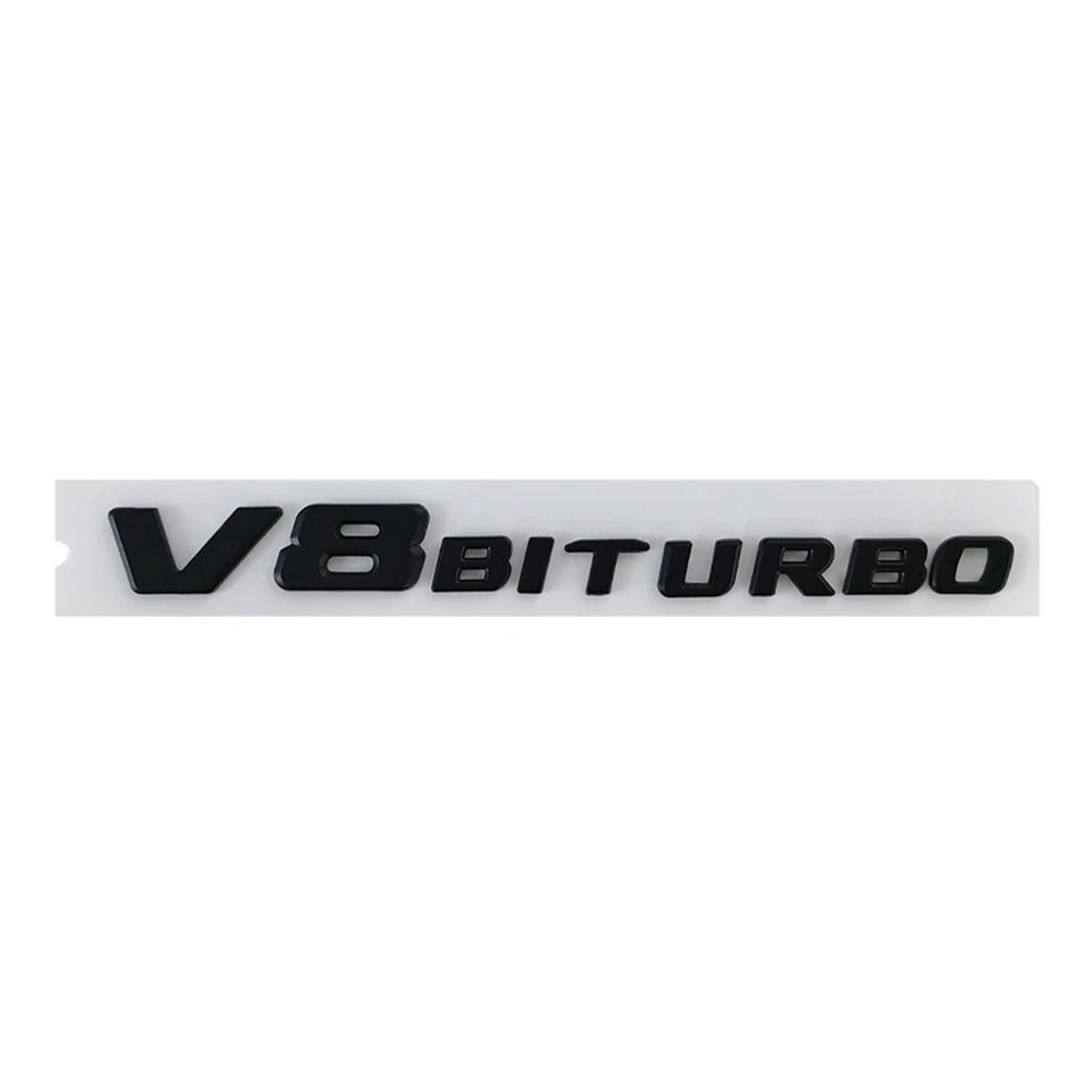 Наклейки на багажник крыло V8 Biturbo эмблема матового цвета яркий черный для Benz AMG w447