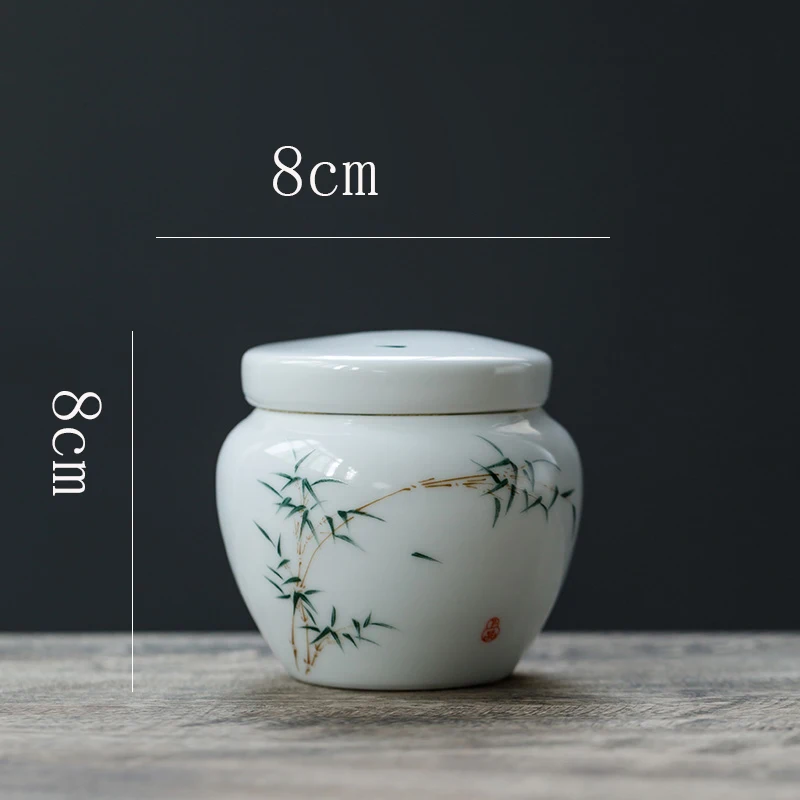 Классические керамические банки для хранения герметичный чай голубой