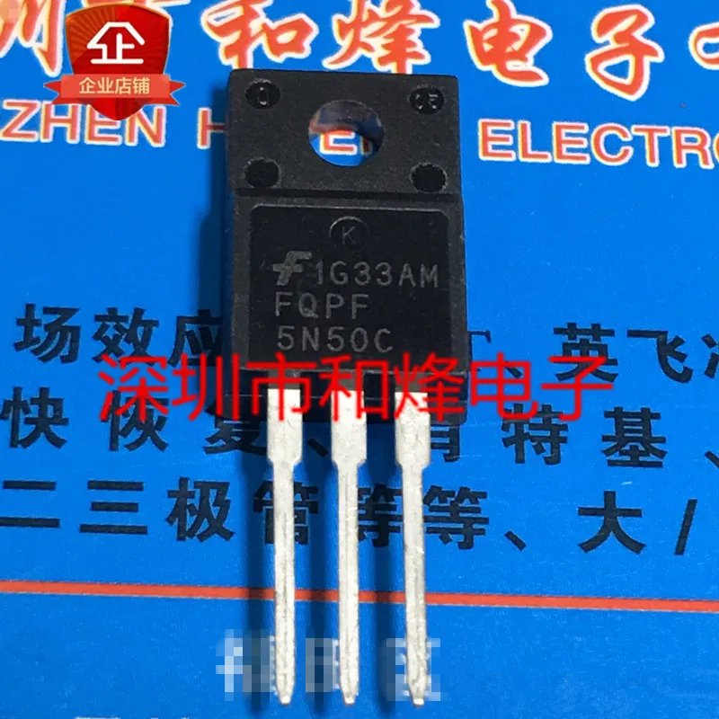 

Оригинал 5 шт./FQPF5N50C TO-220F 500V 5A