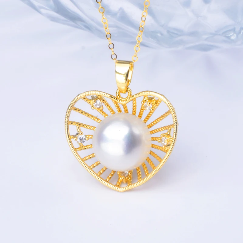 XF800 Подвеска из натурального пресноводного жемчуга ожерелье большие Изящные