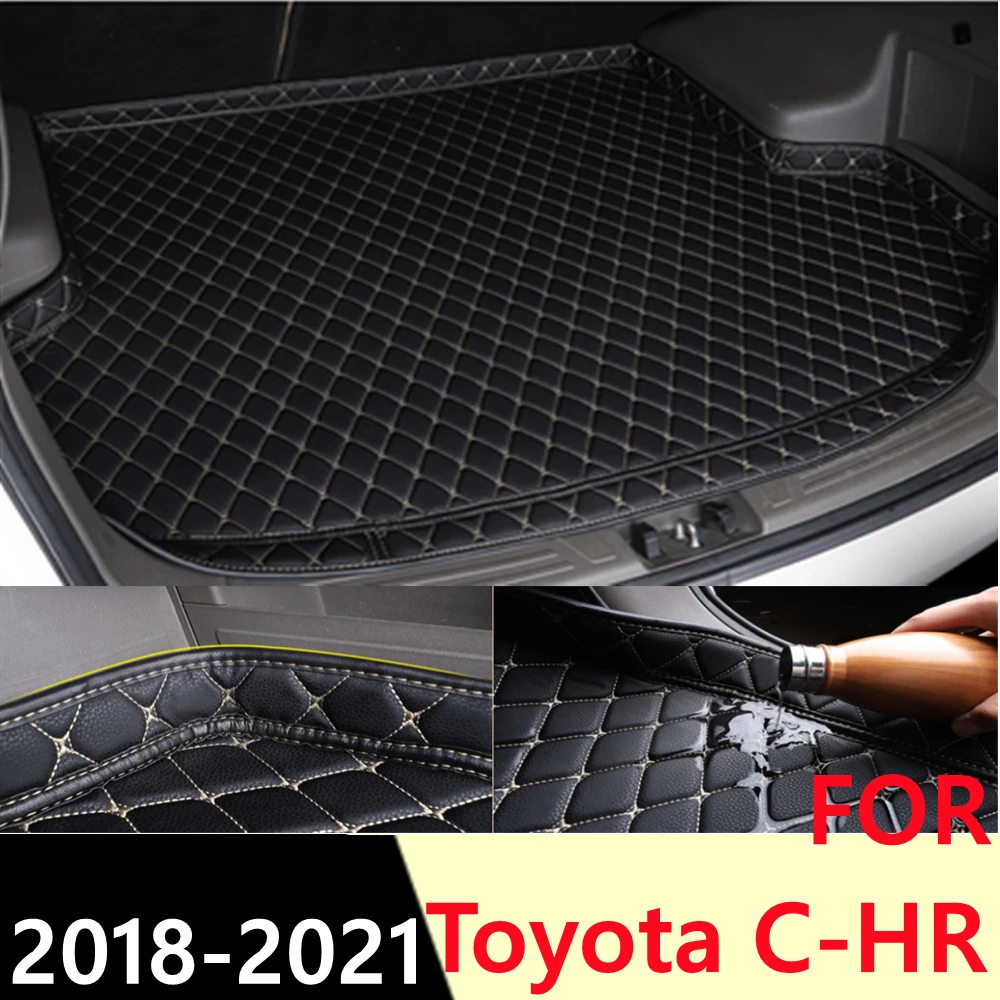 

Car Trunk Mat For Toyota C-HR CHR 18-21 All Weather XPE High Side Rear Cargo Cover Carpet Liner AUTO Tail Parts Boot Luggage Pad