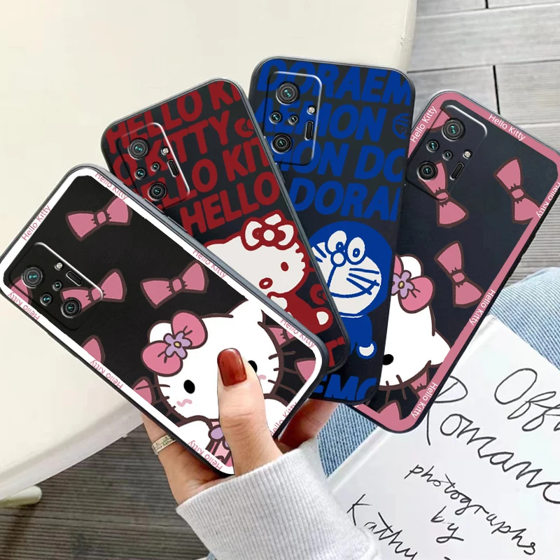 

Cartoon Hello Kitty Kuromi TAKARA TOMY Phone Case For Xiaomi Redmi Note 10 10X 10T 10S 9 9T 9A 9C 9S 9 Pro Max Funda Carcasa