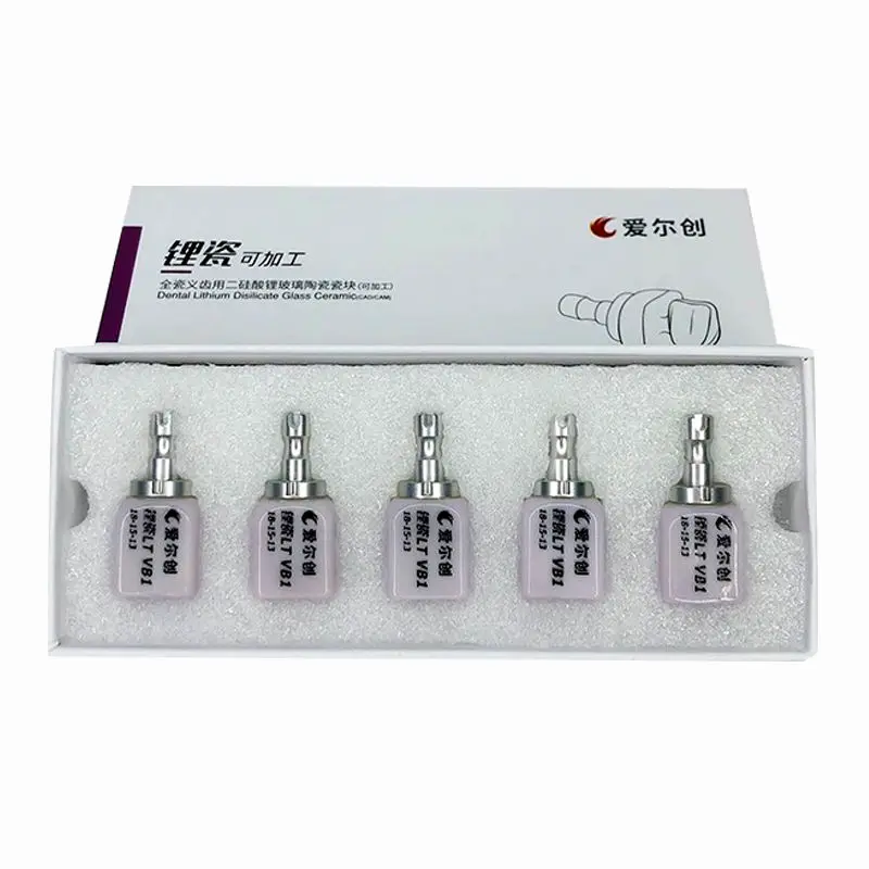 Фото Стеклокерамические блоки HT LT Upcera UP-CAD C14, 5/20 шт. в коробке, для фрезерования в CAD/CAM стоматологических лабораториях №5