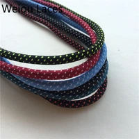 coolstring factory store shoe accessories for boot bulk order colorful dots round rope custom design lacet 100 pairs wholesale