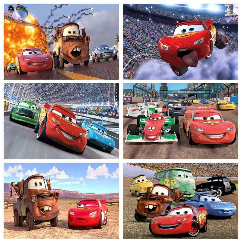 

Набор для алмазной вышивки «сделай сам» Disney, картина крестиком из мультфильмов, руководство по сборке гоночных историй, детские подарки, украшение для стен в спальню