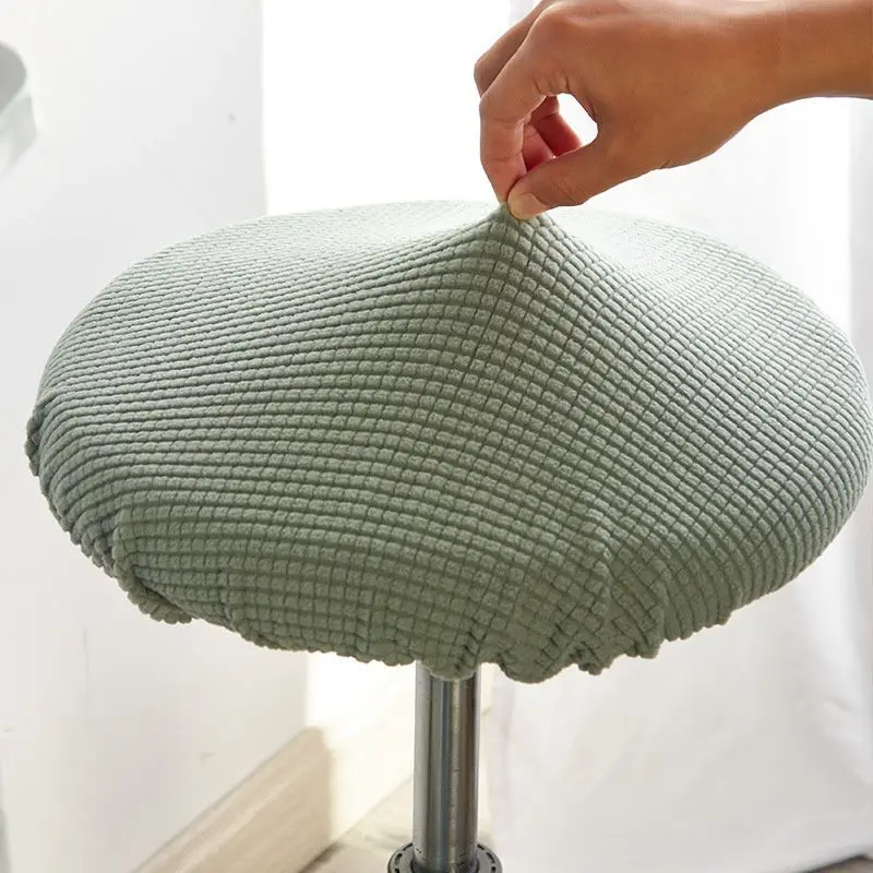 

Velvet Chair Cover Round Stool Chair Corn Comfortable Cover Swivel Chair Cover