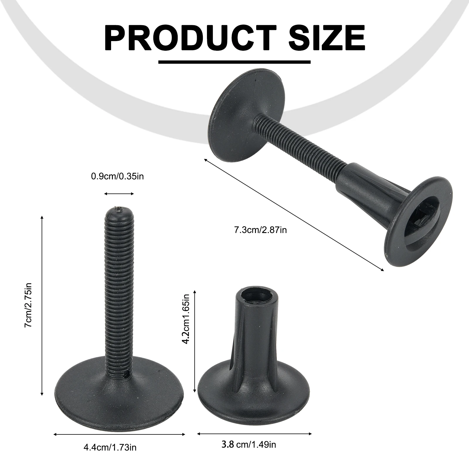 

Shackle Plug Leash Plugs 16g 7.3cm Accessories Black Parts Replacements River Surfing Outdoor Practical Durable