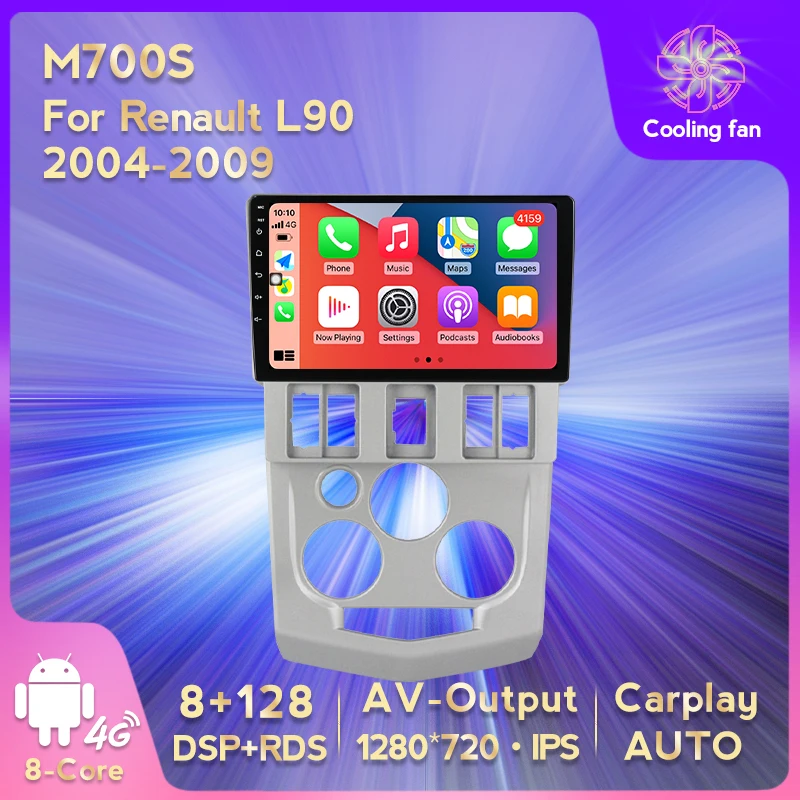 

Автомагнитола с GPS-навигацией, Android 11 8G + 128G для Renault L90 2004-2009, 8-ядерный процессор, встроенный Carplay, авто, Wi-Fi + 4G DSP RDS BT