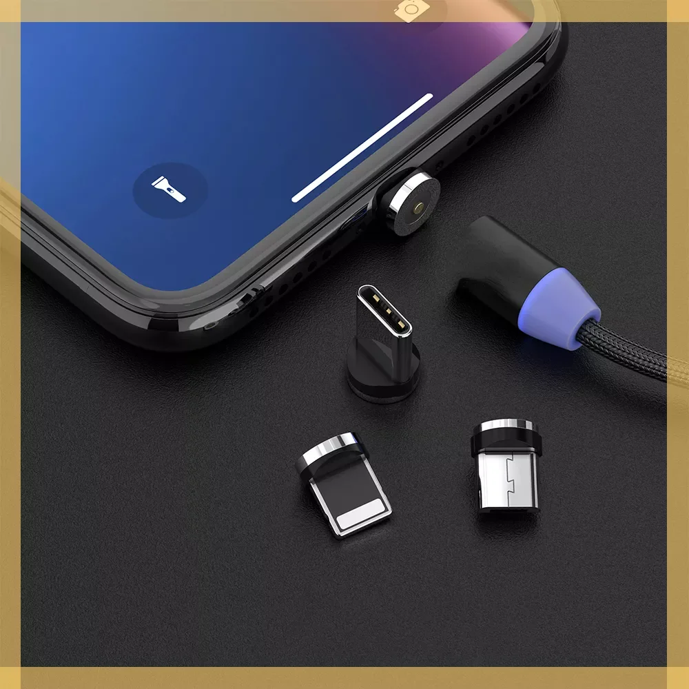 

LED USB Fast Charging Type C Magnet Charger Data Charge Micro USB Mobile USB Cord