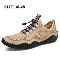 xiaomi new men casual shoes fashion comfortable men shoes breathable mesh men sneakers handmade outdoor flat shoes size 38 48