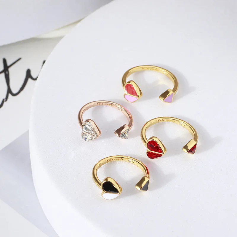 

Women Candy Heart Open Adjustable Ring