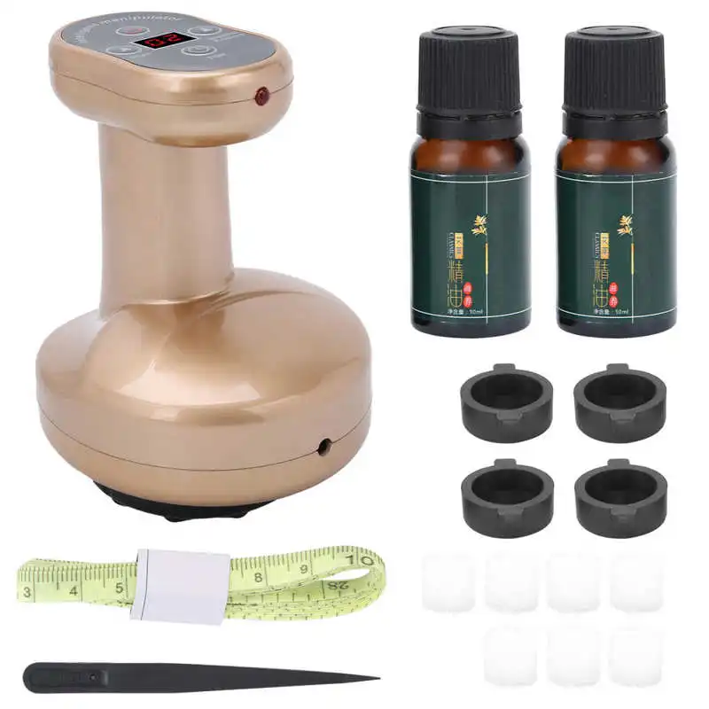 

TMISHION Electric Gua Sha Scraping Massager Household Heating Cupping Therapy Massage Device EMS Vacuum Cans Suction Cup Cupping