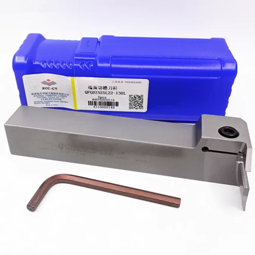 Qfgd2525R13-130L/Qfgd2525R22-130L/Qfgd2525L22-130L Zcc.Ct End Face Cut Off Scanalatura Utensili Per Tornitura Per Ztgd0404 1 Pz/Scatola