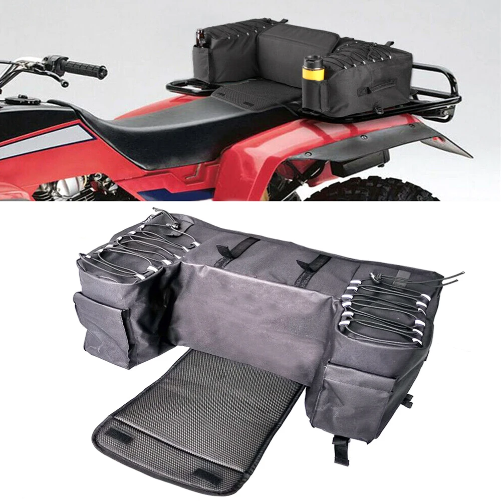 

Universal ATV Rear Saddlebag Seat Bottom Support Storage Pack Rack Bag