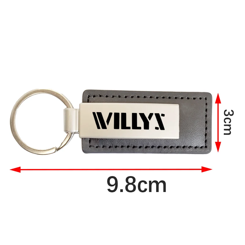 Модный металлический кожаный брелок для автомобильного логотипа JEEP 4X4 CHEROKEE COMPASS