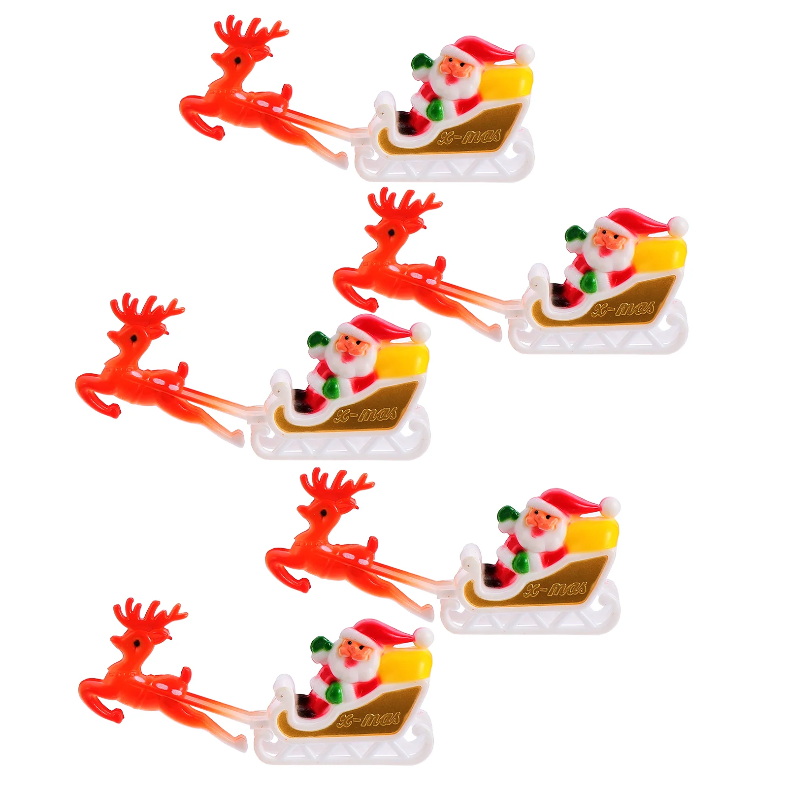 

Christmas Dessert Toppers Decor Partycake Picksdecorationcupcake Gift Kids Decorativepaper Figurines Pick Table