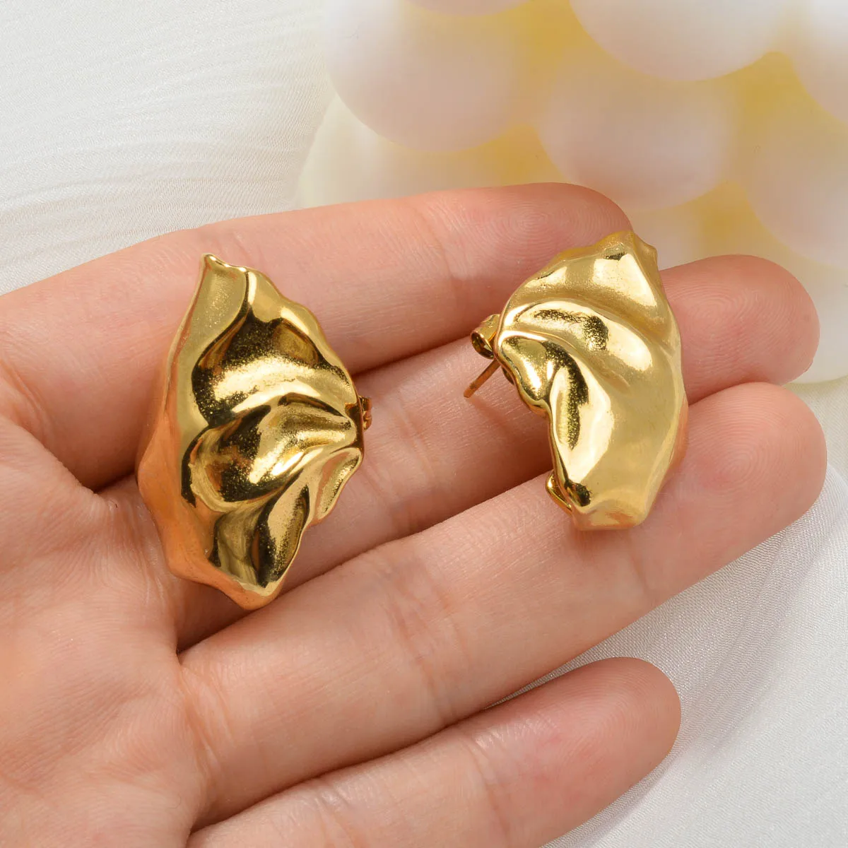 ZEADear серьги-ракушки металлические украшения серьги золотого цвета из