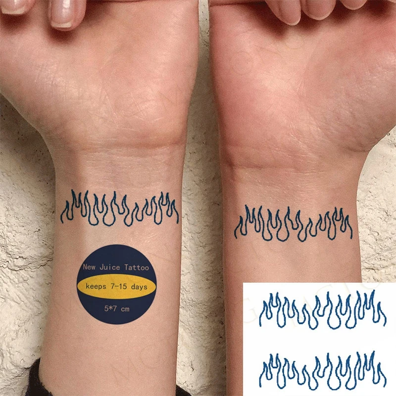 Водонепроницаемый временный тату-стикер на палец с символами пары сердца