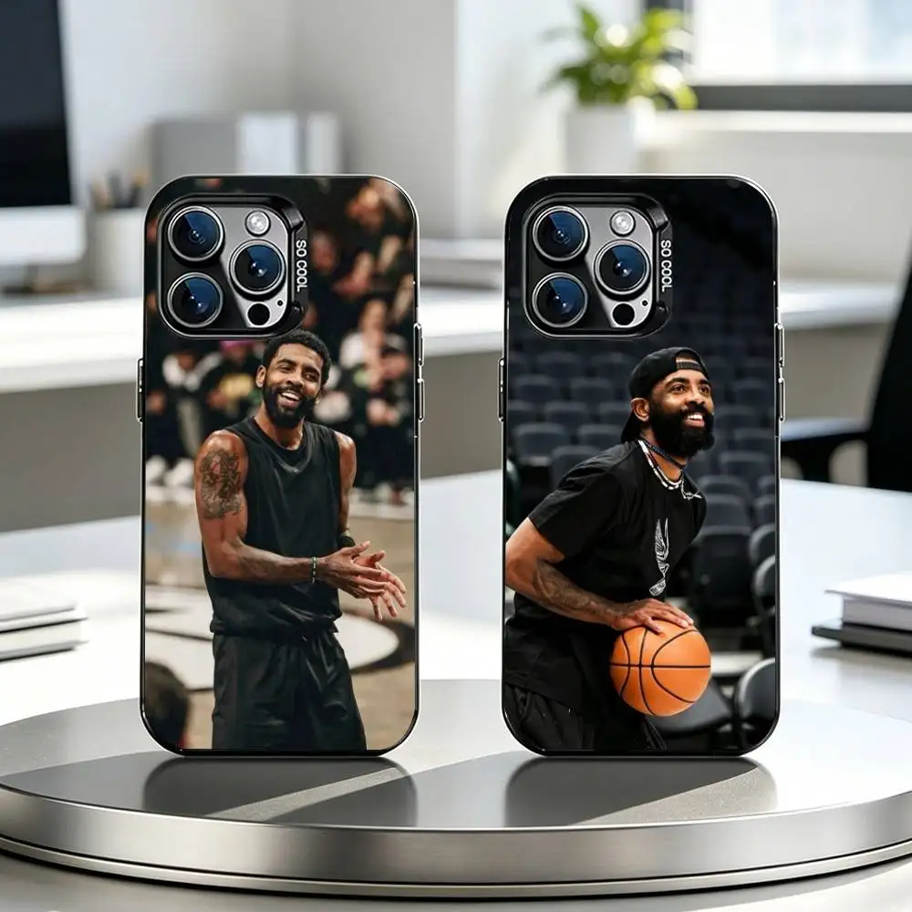 Фото Чехол для телефона K-Kyrie Irving для iPhone 17, 16, 15, 14, 13, 12, 11 Plus, Pro Max, XS, цветной серебристо-черный №1