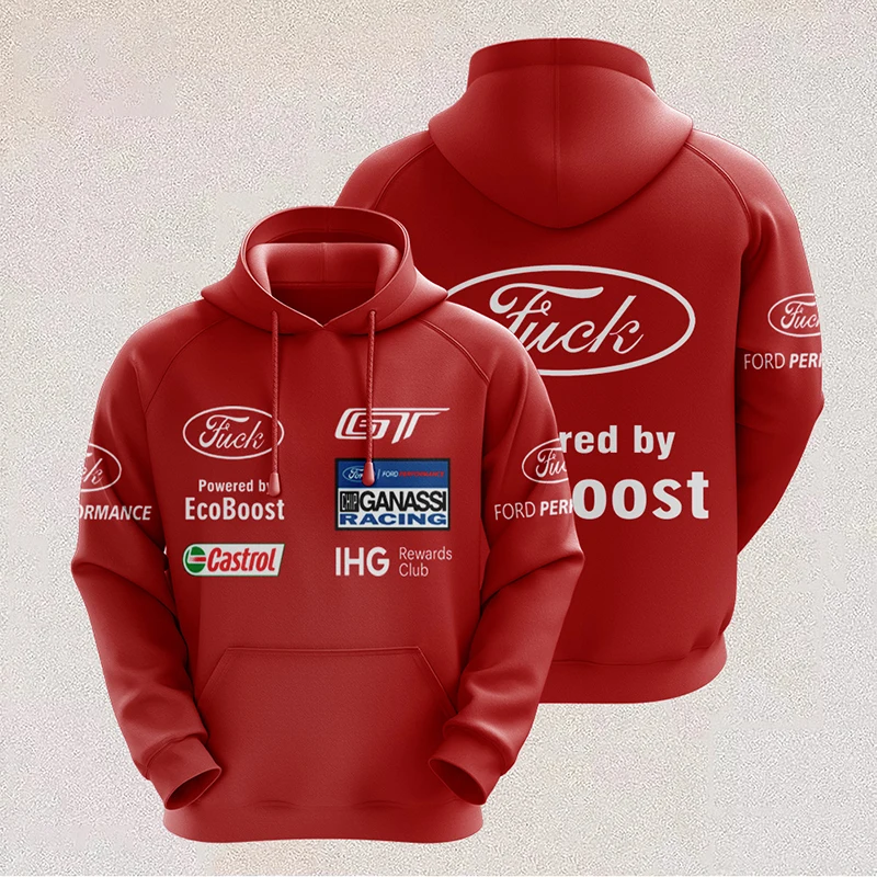 

Autumn new Ford GT racing suit F1 Le Mans commemorative 3d printed hoodie men and women Harajuku pul
