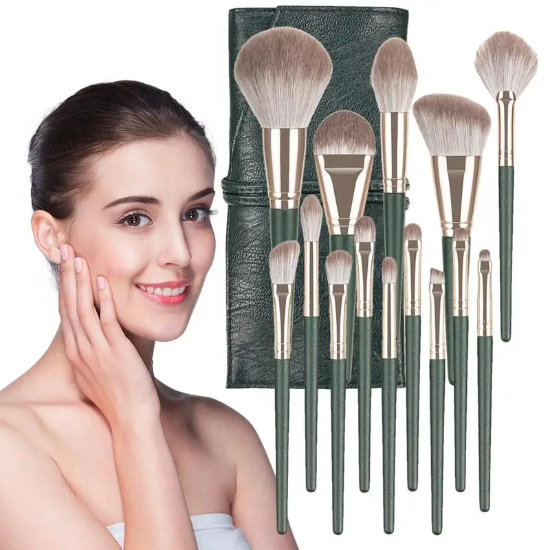 

Makeup Brushes 14pcs/set Soft Foundation Eyeshadow Concealers Applicator Brushes Soft Fluffy Makeup Brushes Cosmetics Tool