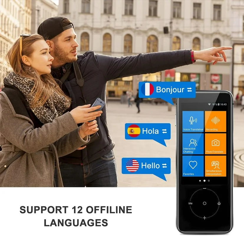 Newest M9/N9 Instant Voice Translator Portable Language Translator In Real-time Smart Translator Supports 12 offline languages enlarge