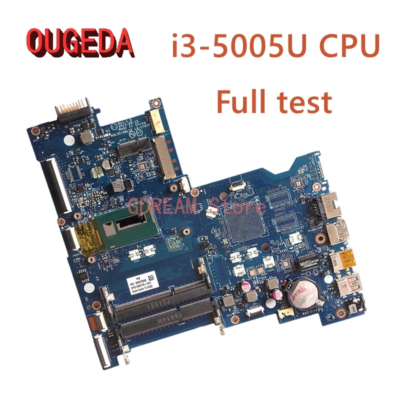 OUGEDA 828178-001 828178-501 828178-601 AHL50 ABL52 LA-C701P для HP 15-AC 15-AY материнская плата ноутбука sr27 G i3-5005U