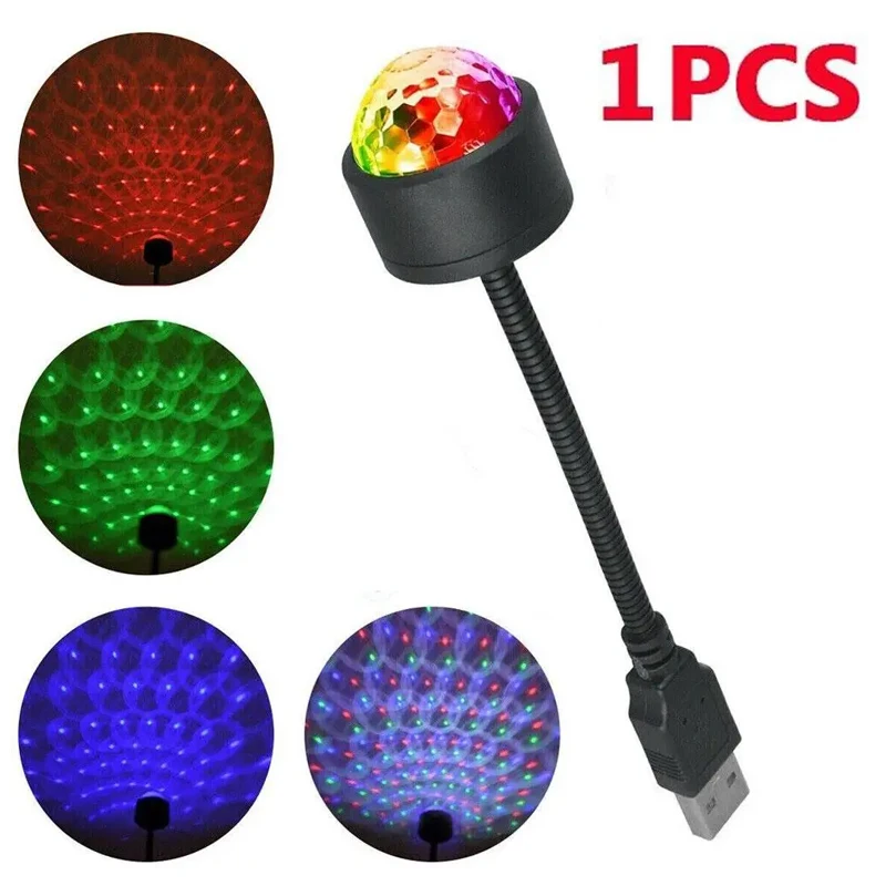 

USB-перезаряжаемый Светодиодный Ночник Для Автомобиля С Проектором Звездного Неба, Атмосферная Лампа-галактика