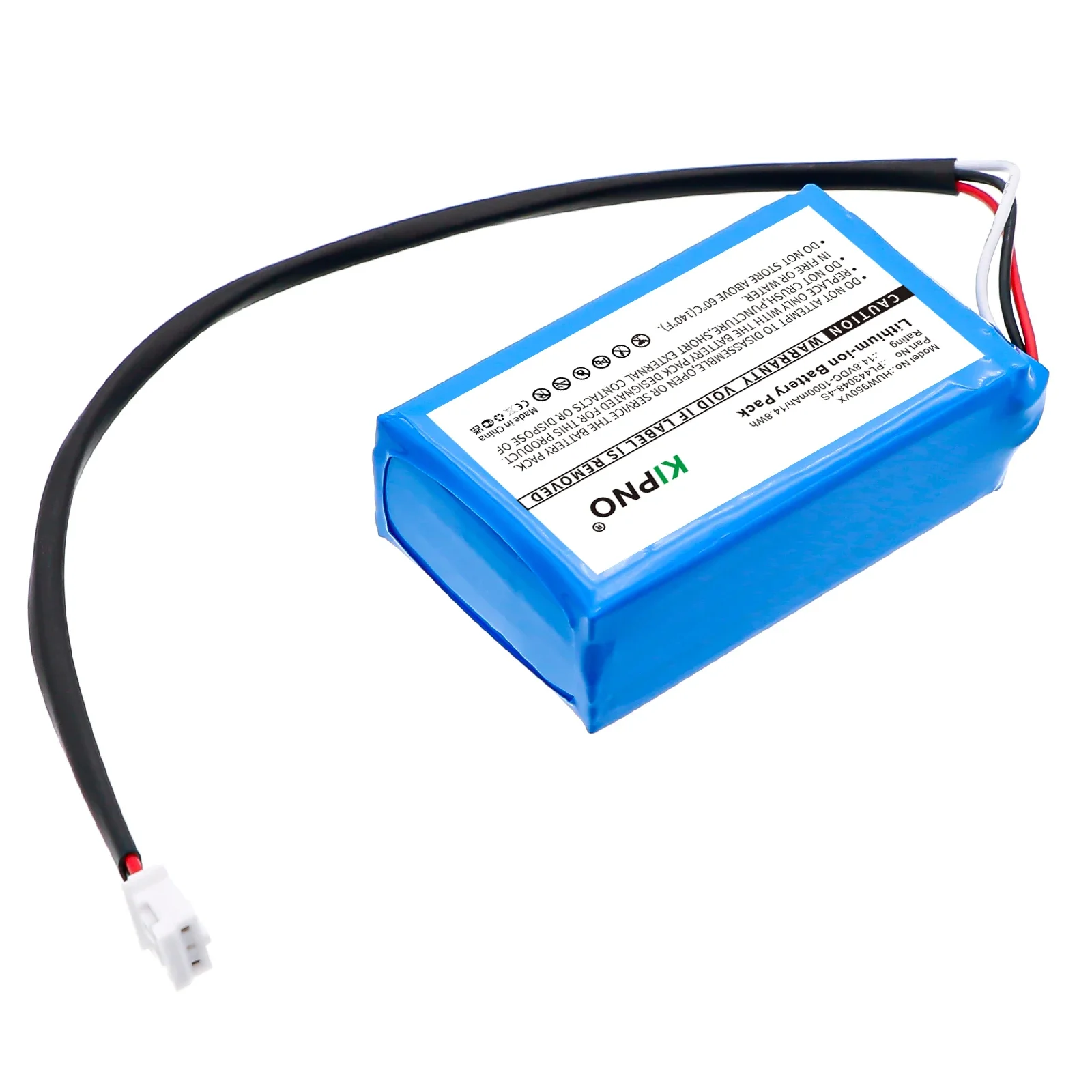 Фото Батарея KIPNO PL443048-4S для HUTT DDC55 G104 W55 W66 W95 1000 мАч, очиститель, распылитель воды, электрическая шайба для окон, детали, аккумулятор №1