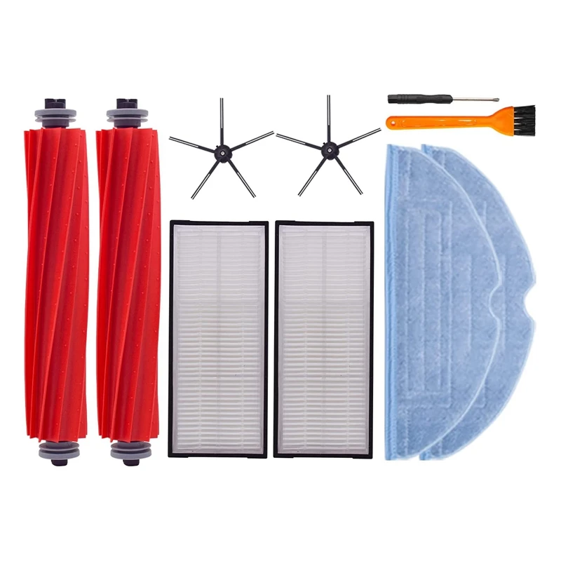 

Сменный Набор аксессуаров для робота-пылесоса Roborock S7 T7S T7S Plus, основная боковая щетка, фильтр НЕРА, насадки для швабры