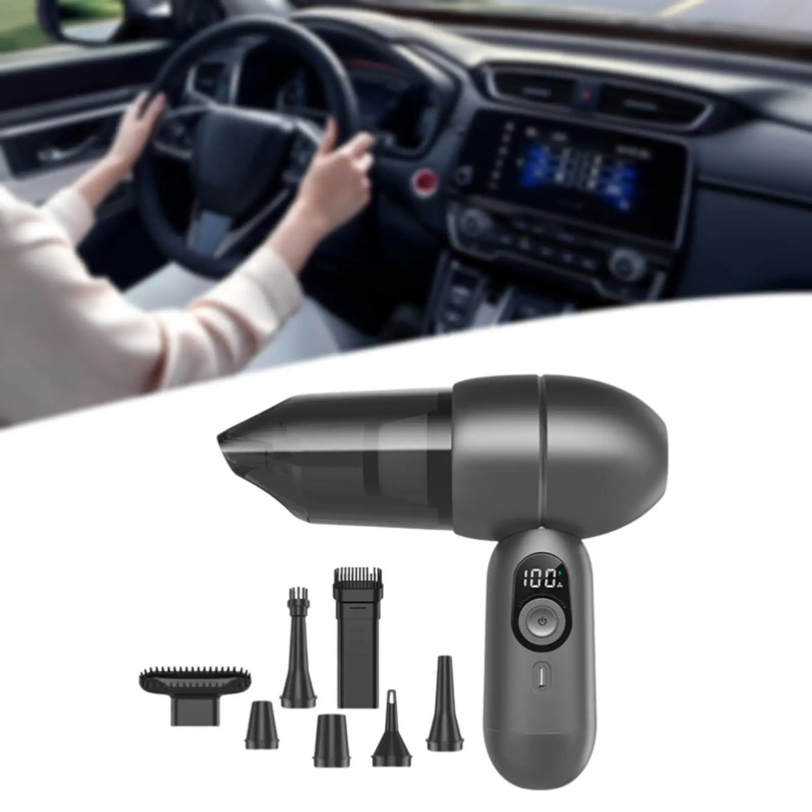 Портативный пылесос Мини-автомобильный Dustbuster USB Перезаряжаемый 88 Вт