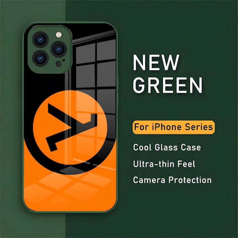 Чехол для телефона Alyx Half Life, новинка 2023 года, для IPhone 14 Pro, 13, 11, 12, XR, XS MAX, 7, 8, X Plus, 13 ночных зеленых стеклянных чехлов