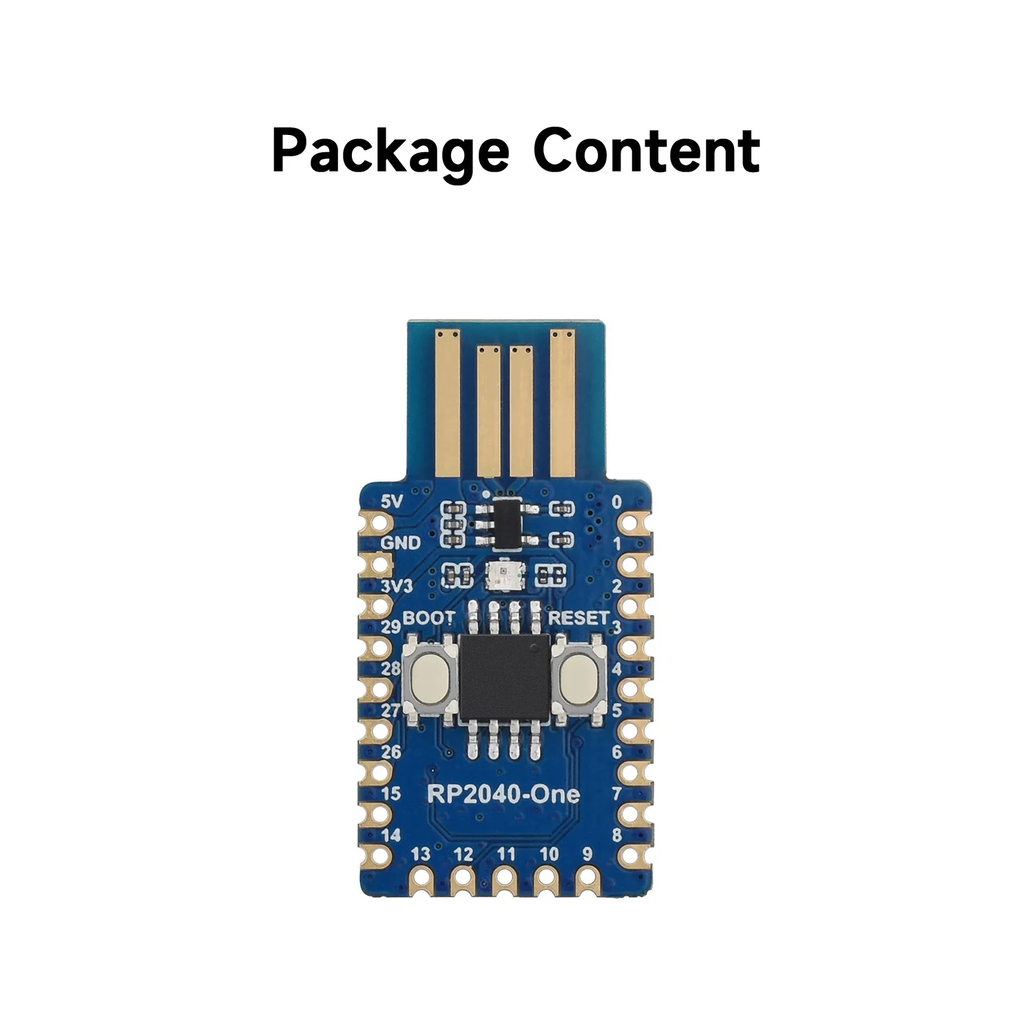 

Waveshare RP2040-One, 4MB Flash MCU Board Based On Raspberry Pi RP2040 Suitable For SMD Applications