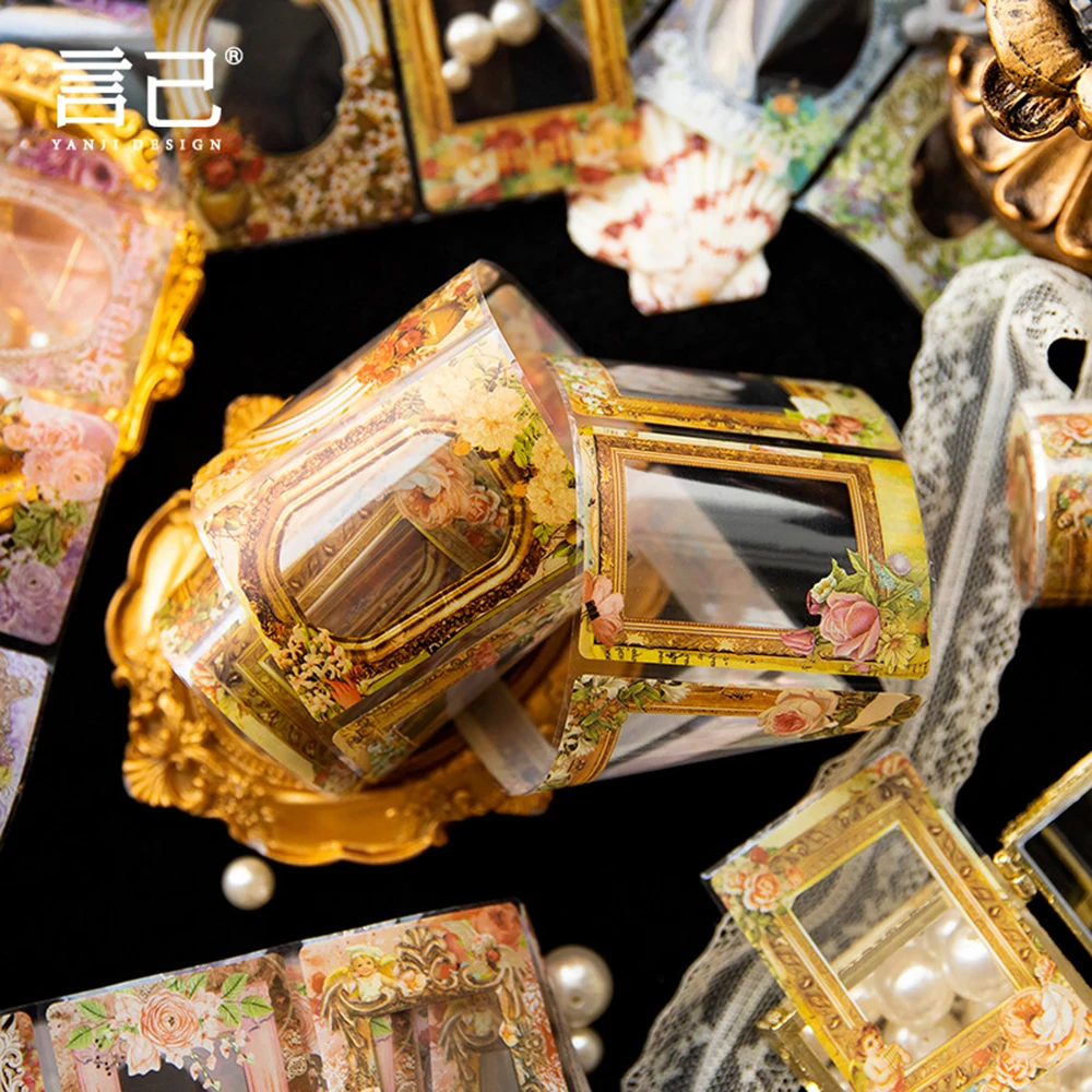 

Creative Flower Window Washi Tape DIY Scrapbooking Handbook Journal Photo Album Decorative Stickers Stationery