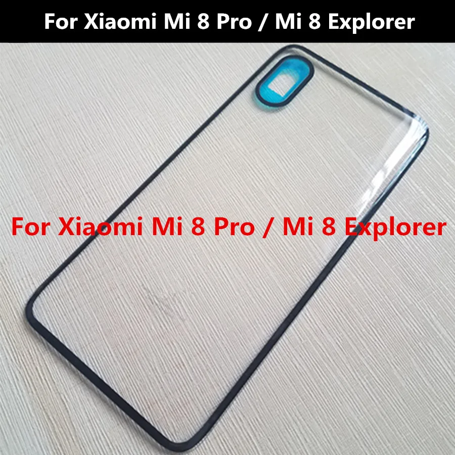 Ceny Dla Xiaomi Mi 8 Explorer Pokrywa Baterii Mi8 Pro Tylna Szklana Tylna Obudowa Wymiana Obudowy Drzwi Dla Xiaomi Mi 8 Pro