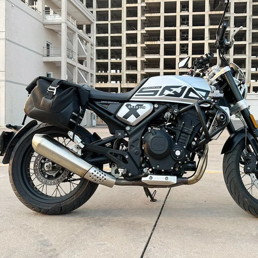 Фото Для Brixton Crossfire 500 X/XC: быстросъемная водонепроницаемая кожаная сумка-чехол GAOKIN GK500, новая модель, холщовая сумка-чехол для шлема. №1