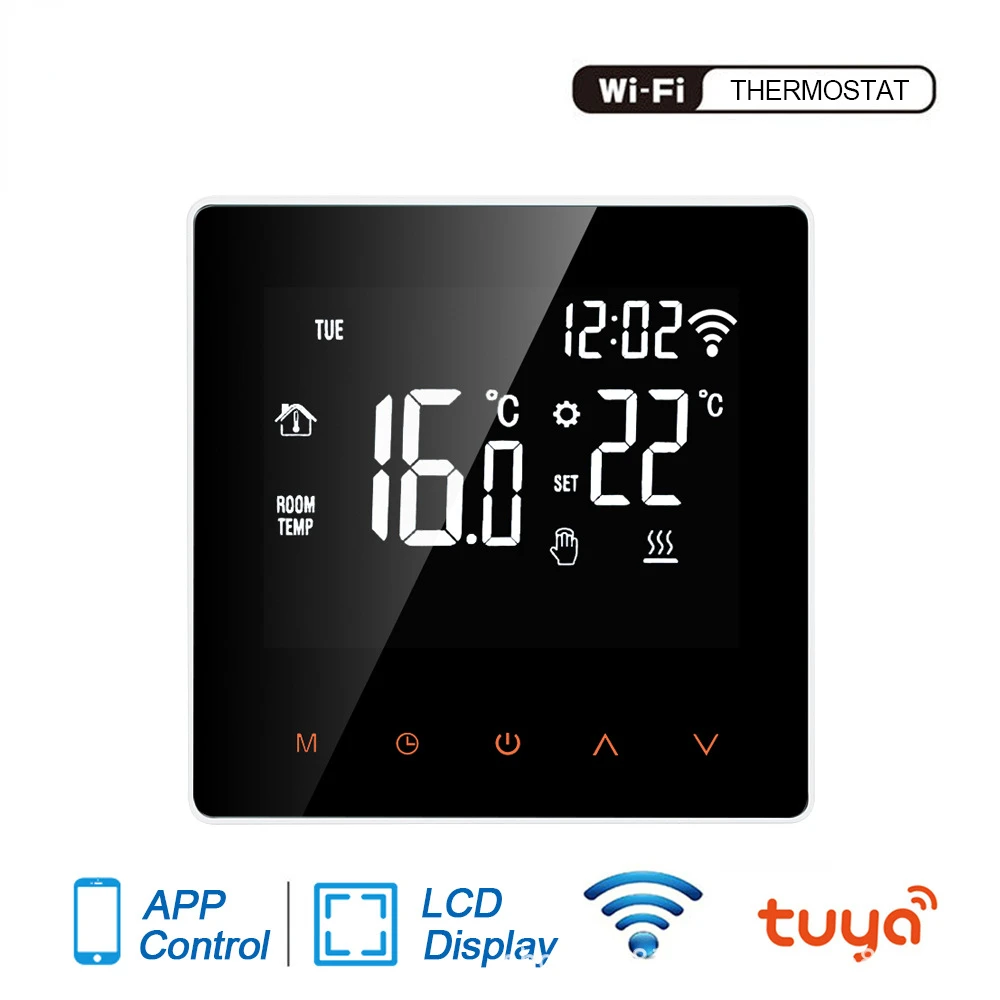 

2022 Tuya WiFi Smart Thermostat, Electric Floor Heating Water/Gas Boiler Temperature Remote Controller for Google Home, Alexa