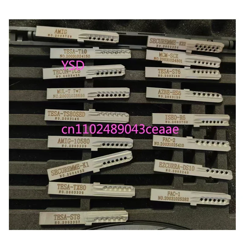 Инструменты для вскрытия замков Euro TinFoil: AMIG-10580, AZBE-HS6, EZCURRA-DS10, MUL-T 7X7, SECUREMME-K1, SEIO-R7, FAC-2, TECON-TC8 (art.: 3920d7eebb641) - 3920d7eebb641