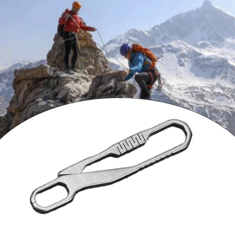 Карабин из титанового сплава зажим для ключей удобный брелок быстроразъемный