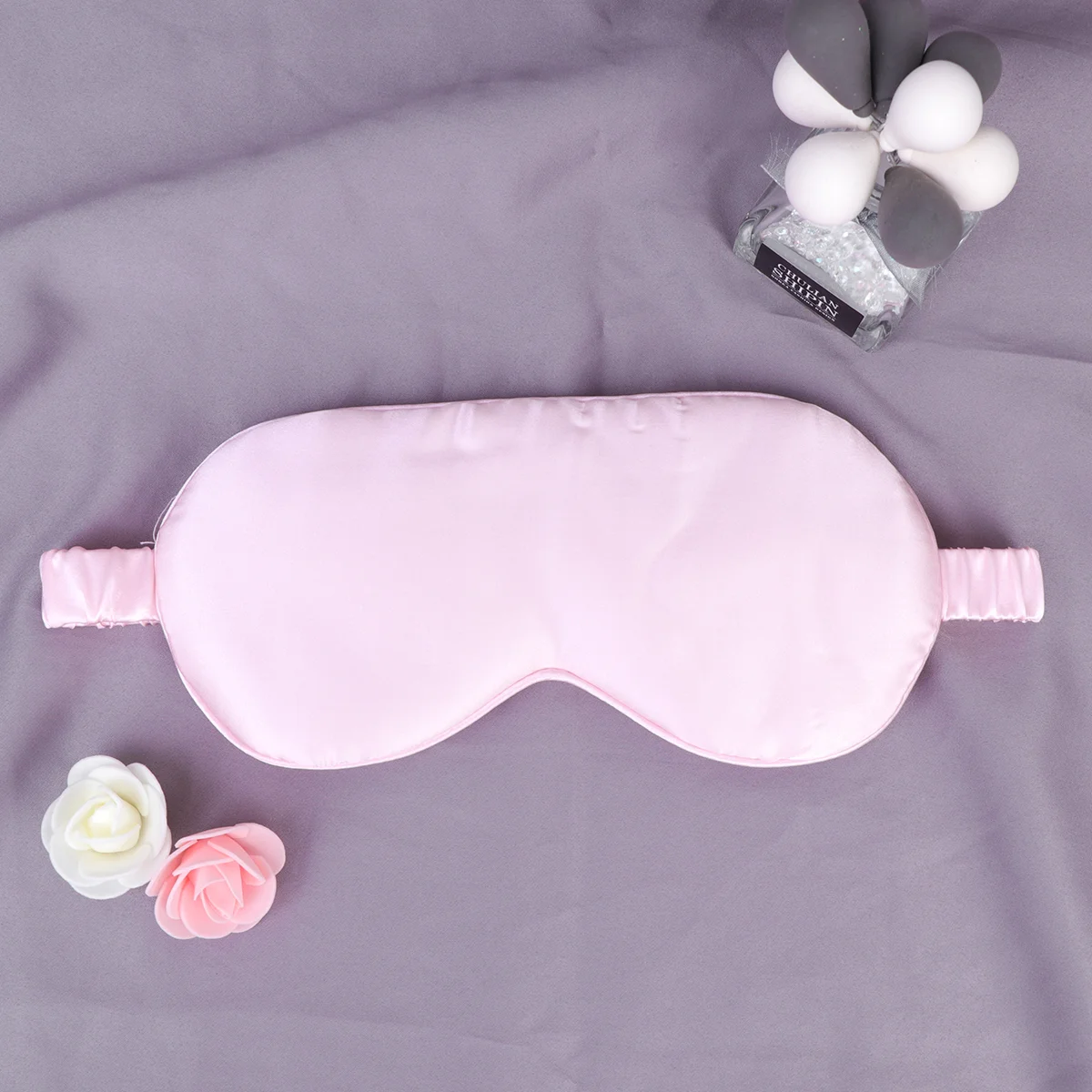 

Eye Sleeping Travel Silk Blindfold Cover Patch Night Soft Shade Airplane Adjustable Electric Blackout Elastic Shading Strap