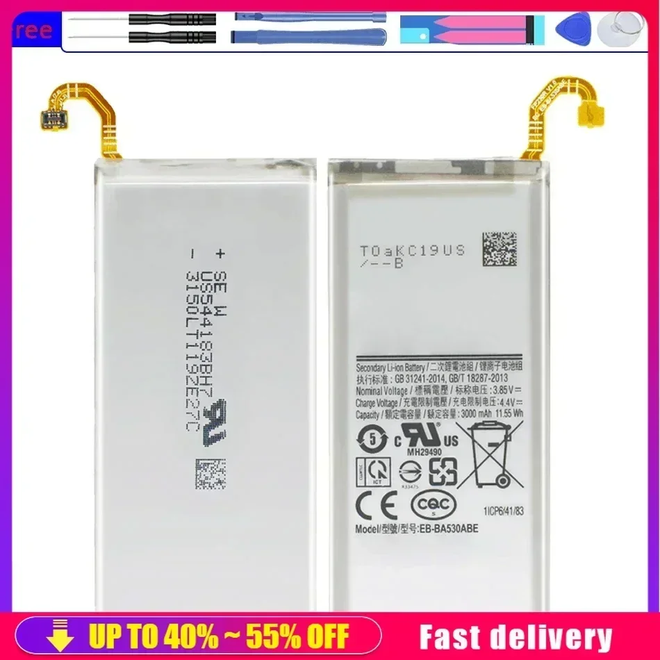 Мобильный телефон батареи для Samsung Galaxy A8 2018 (A530) A530 EB-BA530ABE 3000mAh SM-A530F аккумулятор